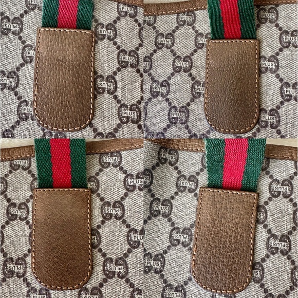 Gucci Plus PVC leather Tote Bag with attached Key Chain Wallet - Picture 7 of 16